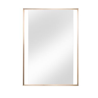 China Samll Quantity Acceptable MOK Decorative Wall Mounted Bathroom Stainless Steel Mirror for sale