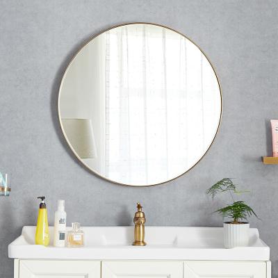 China Wholesale Illuminated MOK Round Frame Wall Mounted Stainless Steel Bathroom Mirror for sale