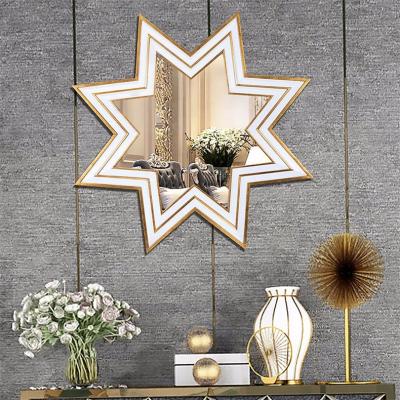 China Factory Samll Waterproof Resin Mirror MOK Supplier Of Resin Wall Frame Star Direct Selling Quantity China Newest Decorative Mirror 2020 Acceptable Design for sale