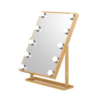 China MOK Beauty Illuminated Vanity Mirrors Hollywood Makeup Magnifying Mirror for sale