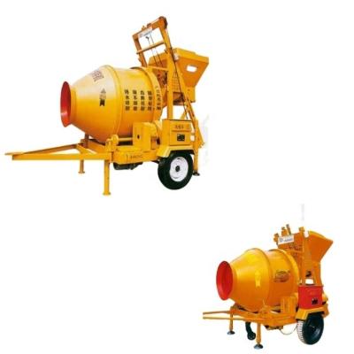 China Hotels factory price portable electric concrete mixer JZC350/400/500/750/1000 with water pump for sale