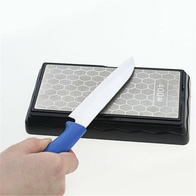 China Viable Honeycomb Diamond Plate Knife Sharpener Stone Outdoor 400/1000 Abrasive Dust for sale