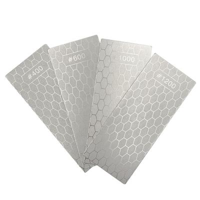 China 4 Pieces Viable Diamond Sharpening Stone Grit Diamond Plate Sharpening Stone For Kitchen Knives Sharpening for sale