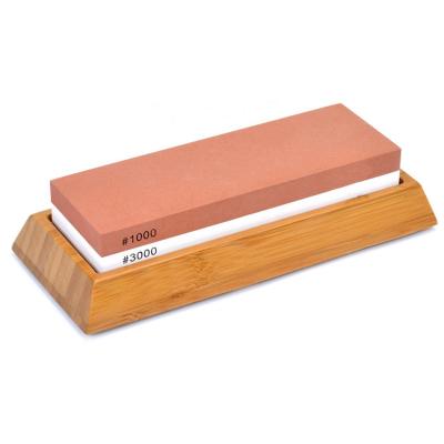 China Sustainable 2 IN 1 Grit 1000/3000 Double Side Knife Sharpening Stone for sale