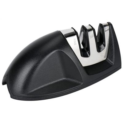 China Viable Black Two Stage Knife Sharpener with V Base for sale