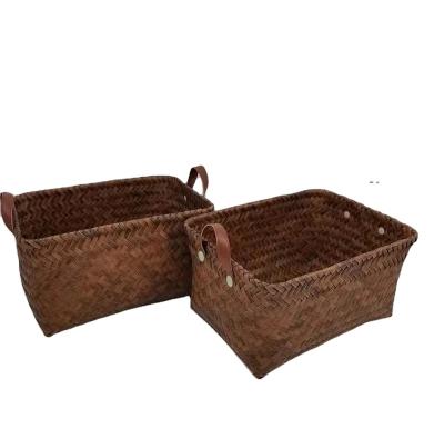 China Sustainable rattan woven basket, bread basket, snack fruit storage baskets for sale