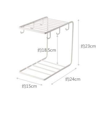 China Sustainable Iron kitchen cup and dish rack drain rack tableware display rack creative home coffee cup for sale