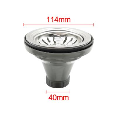 China Modern Quality Certification 1 1/2 Inch High Quality Kitchen Sink Drain Strainer Diameter 114 for sale