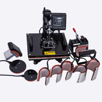 China Garment Shops New Styles 10 In 1combo T-shirt Pen Printing Mug Cap Heat Press Machine for sale