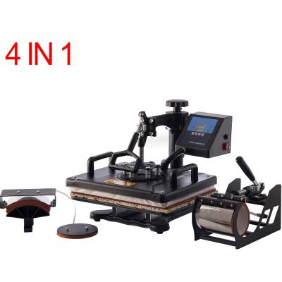 China Garment Shops Cheap 4 In 1 Large Combo T Shirt Heat Press Machines Transfer Sublimation for sale