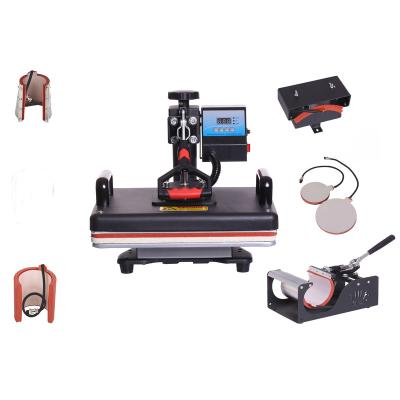 China Garment Shops New Design Single Display 7 In 1 110V/220v Heat Press Sublimation Printer Machine for sale