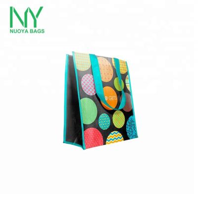 China Factory price promotional handled pp plastic bag, cheap custom recycled pp woven bag for sale