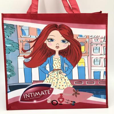 China Eco Friendly Laminated Nonwoven Nonwoven Gift Handled Tote Shopping Bag Wholesale Reused Reusable for sale