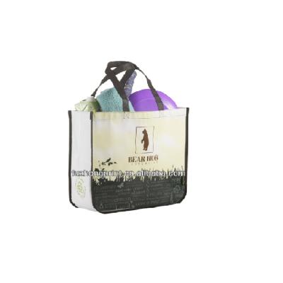 China Custom Siza PP Handled Lamination Reusable Eco - Friendly Non Woven Bag for sale