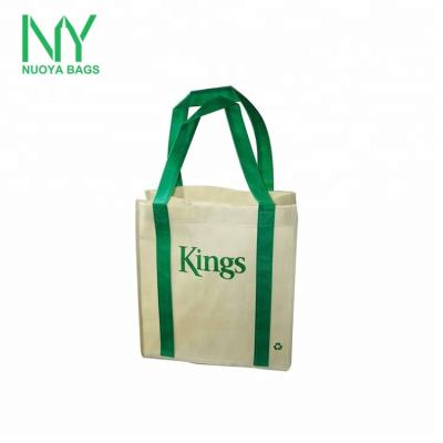 China Wholesale Reusable Custom Handled Printing PP Nonwoven Grocery Eco Friendly Folding Bag for sale