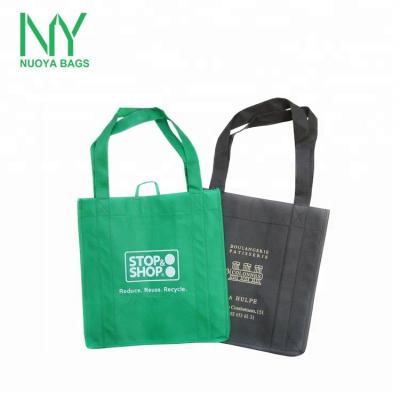 China Reclycled Recycled Printing Logo Plain Bag Cheap Non Woven Shopping Gift Tote Bag With Handles for sale