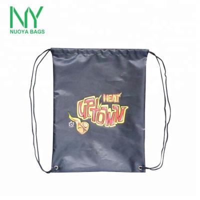 China Customized Reclycled factory price to reuse 210D polyester to waterproof silk screen printing shoe dust drawstring bag for sale