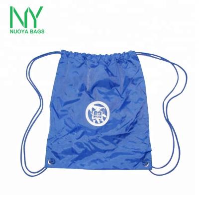 China Wholesale Cheap Folding Eco-Friendly Recycle Promotional Nylon Backpack Tote Drawstring Bag Non Woven Sports Gym for sale