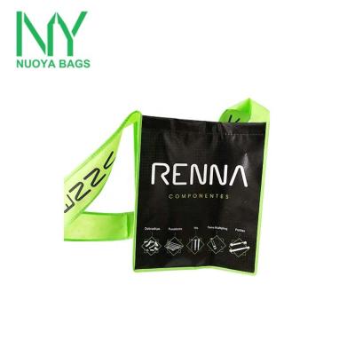 China Wholesale Cheap Rope Handle Laminated Tote Non Woven Grocery Eco Custom Reusable Shoulder Shopping Bag for sale