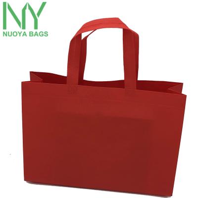 China Handled Eco Friendly Recyclable Packaging Customized Non Woven Grocery Bag for sale