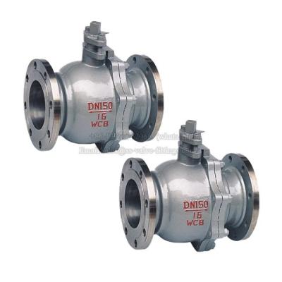 China dn50 pn16 water carbon steel ball valve with flanged end for sale