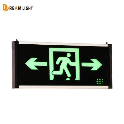 China Vietnamese Fire Emergency Exit Sign Price Cheap Glass Led Indicator EXIT Light Battery Operated Emergency Exit Lights for sale