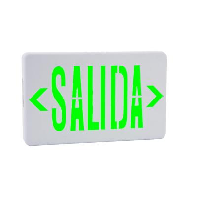 China Single Fire Emergency Exit Sign Or Doule Face RED Green Letters Commercial LED Exit Signs Emergency Exit Lights for sale