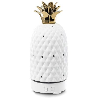 China Household Essential Oil Diffuser - Aromatherapy Ceramic Home Decor Cover Aroma Diffuser 90ml White for sale