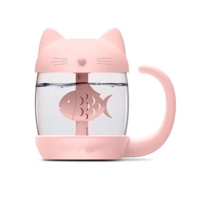 China 2020 Mini Humidifier Aroma Diffuser, |Mother's Day| |Fathers Day| USB Cat Small Humidifier with 350ml Water Tank and 7-Color Night Light, 3 in 1 for sale