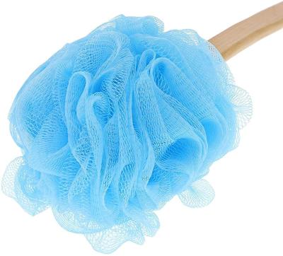 China Long Handled Body Loofah on a Back Stick Body Scrubber, Bath Sponge for sale