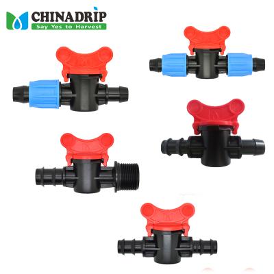 China Barbed Mini Farm Garden Agriculture Valve Drip Irrigation Tape Coupling Fittings for sale