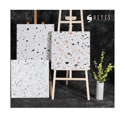 China Factory supply bathroom metallic direct floor kitchen floor glazed Foshan style tiles terrazzo Nordic rural tile for sale