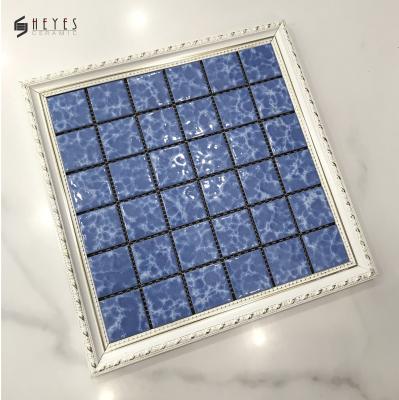 China Glazed Ceramic Mosaic Pool Tiles Floor And Wall Tiles From China Metal Supplier for sale