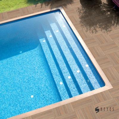 China Glazed Metallic Blue Design Hotel Garden Tiles Mosaic Classic Pool Tile for sale