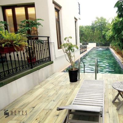 China Glazed Ceramic Outdoor Tiles Garden Floor Tiles Look China Metallic Small Wood for sale