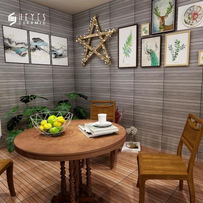 China Calm Combo Low Water Absorption Timber Look Wooden Ceramic Wall Tiles for sale