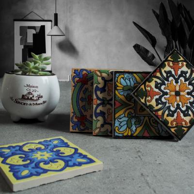 China Glazed Metal Tiles 100x100 Exported Wall Decorative Ceramic Floor Encaustic Tiles for sale