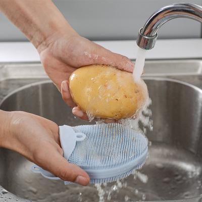 China Sustainable Kitchen Accessories Sweeps Dishwashing Sponge Household Tools Cleaning Useful Cleaning Brush For Kitchen/Fruit/Vegetable for sale