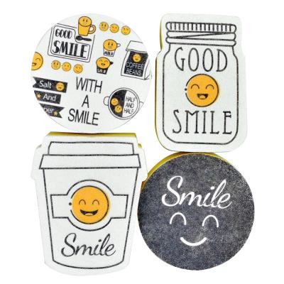 China Sustainable Sponge Scrub Pot Cute Potty Kitchen Wash Cleaning Block Scrub Bowl 4 Pack Decontamination Sponge Wash Dishes for sale