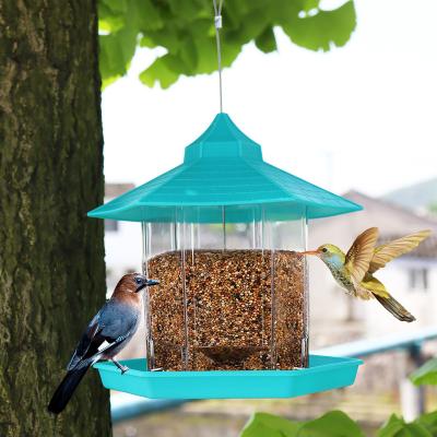 China 2023 New Sustainable Outdoor Garden Bird Feeder Hot Sale Garden Hanging Automatic Hummingbird Feeder for sale