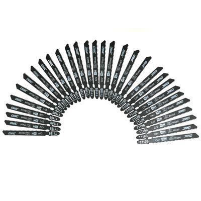 China JMD 30PCS HCS T119B Softwood Wavy Set Milled Wood Cut Jig Saw Blade For Wood Core Plywood for sale