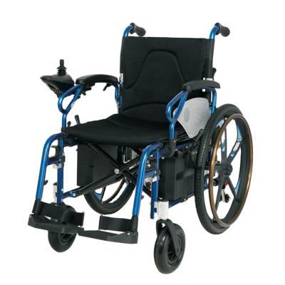 China Best Sellers Electric Motor Aluminum Folding Wheelchair With Joystick Controller YC 100 for sale