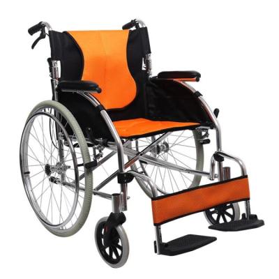 China Aluminum Alloy Medical Supplies Lightweight Aluminum Manual Wheelchair for sale