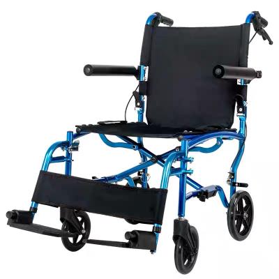 China Liquid Lightweight Aluminum Wheelchair Surface Mantle Foldable Manual Wheelchair Wheelchair FST6600 for sale