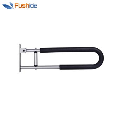 China Flip Up Aluminum Handrail Anti-Slip Bar / Bathroom Safety Grab For Handicapped for sale