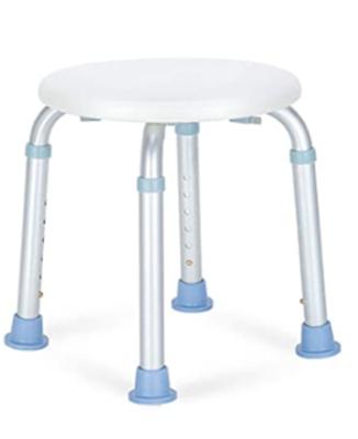 China Height Adjustable Good Quality Bathroom Aluminum Shower Stool For Comfortable Shower for sale