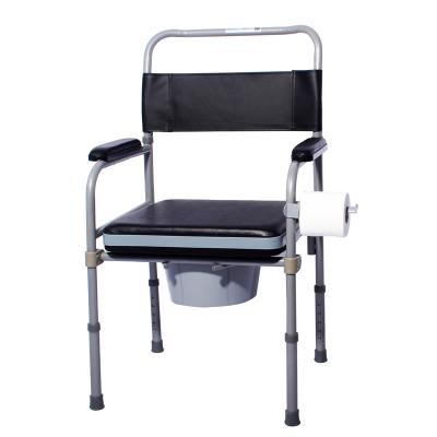 China China Manufacturer Foldable Bedside Steel Commode Chair Steel Toilet Chairs for sale