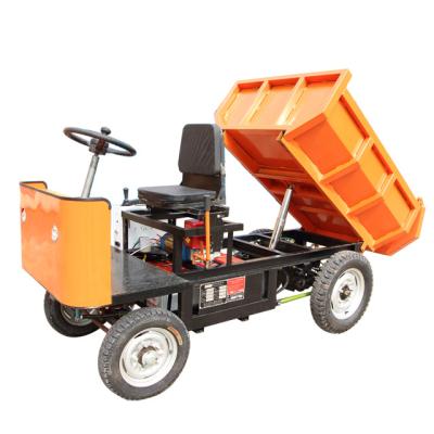 China Four Wheels Mini Dumper 4*4 Farming Or Garden Used 1 Ton Mini Electric Dumper Four Wheels For Sale > 8L for sale