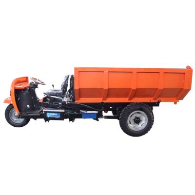 China Reliable Cargo Motorcycle 3 Wheel Diesel Tricycle For Cargo 2 Ton Large Capacity Self Loading Mini Hydraulic Diesel Dumper Truck for sale