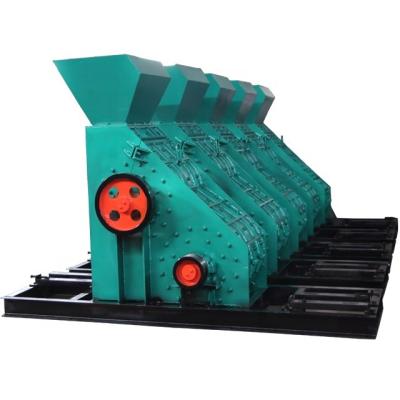 China Double Shaft Rock Crusher Roll PE Glass Stone Mining Double Plates Jaw Crusher, Electric Motor Double Stage Crusher for sale